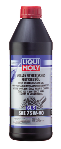 LIQUIMOLY 1950 LiquiMoly 75W90 Vollsynthetisches Getriebeoil (1L) масло трансмис.! синт. API GL-5: MIL-L 2105 C/D