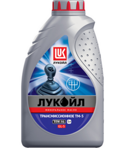 LUKOIL 19550 Лукойл 80W90 тм-5 (1L) масло трансмиссионное! мин. API GL-5,ZF TE-ML 16B, 17B, 19B, 21A,MAN;Масло трансмиссионное тм-5 80W-90 GL5, (Минеральное, 1л)