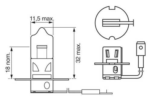 BOSCH 1 987 302 031 Лампа накаливания, основная фара