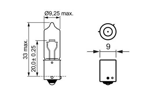 BOSCH 1 987 302 533 Лампа накаливания