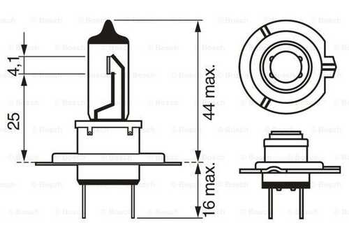 BOSCH 1 987 302 804 Лампа накаливания, фара дальнего света;Лампа накаливания, основная фара;Лампа накаливания, противотуманная фара