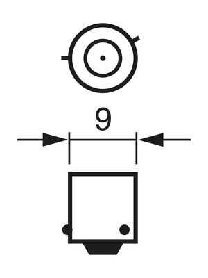 BOSCH 1987302809 Лампа! (H6W) галогенная для стояночных огней и поворотников