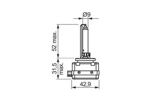 BOSCH 1987302850 Лампа ксеноновая! головного света D1S PK32d-2 4300K ECO 12V 35W 1шт