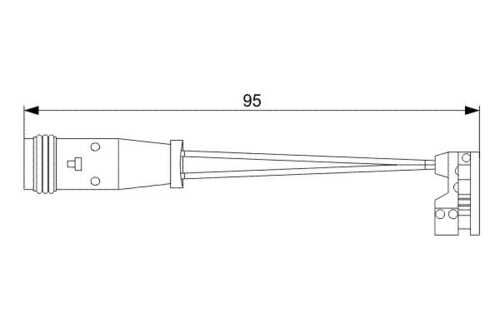 BOSCHDIAGNOSTICS 1987 473 006 Сигнализатор, износ тормозных колодок