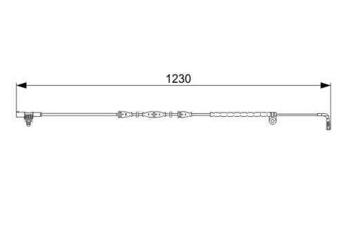 BOSCH 1 987 473 022 Сигнализатор, износ тормозных колодок