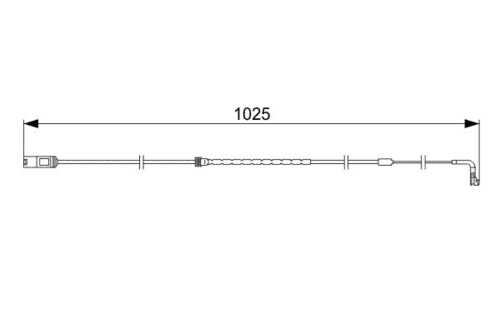 BOSCH 1 987 473 026 Сигнализатор, износ тормозных колодок