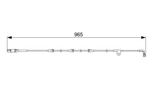 BOSCH 1987473027 30612F [34356789501] датчик износа колодок перед. bmw X5 07>/X6 3.0si-3.5d 08> L=960