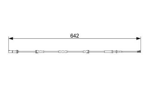 BOSCH 1 987 473 544 Сигнализатор, износ тормозных колодок