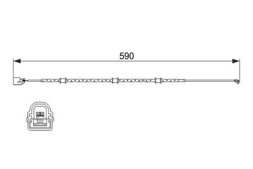 BOSCH 1987474513 Сигнализатор, износ тормозных колодок