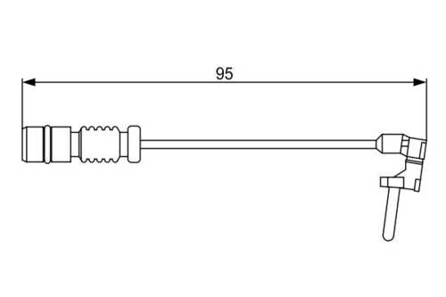 BOSCH 1987474901 3902F [1405401217]! датчик износа торм. колодокmb W123/W124/W201/W202/W210/W140 L=94