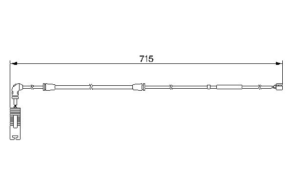 BOSCH 1987474946 QBWS0200=18560F [34351165580] датчик износа колодок зад. BMW X5 all 00> L=715