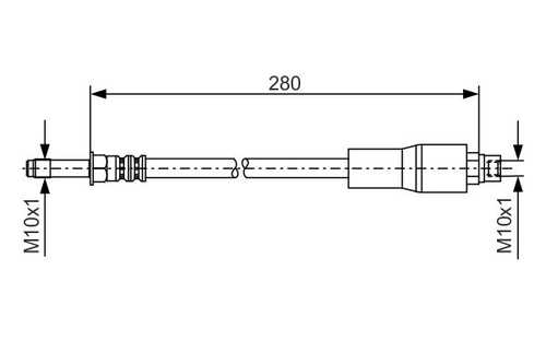 BOSCH 1987476173 Тормозной шланг