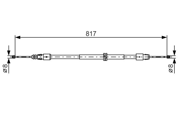 BOSCH 1 987 482 024 Трос ручного тормоза BOSCH 1987482024 W164