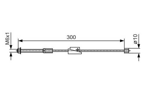 BOSCH 1 987 482 132 Трос, стояночная тормозная система