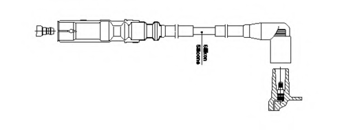 BREMI 1A32F63 Провод высоковольтный! Seat Arosa/Ibiza, VW Polo/Lupo/Caddy 1.0/1.4i 95-05