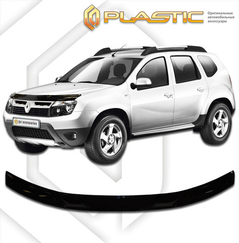 CAPLASTIC 2010010106843 Дефлектор капота Renault Duster 2011 2015 (Classic черный)