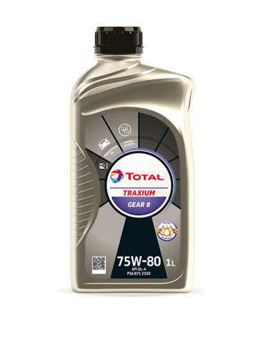 TOTAL 201278 75W80 Traxium Gear 8 (1L) масло трансмиссионное! API GL-4+, PSA B71 2330