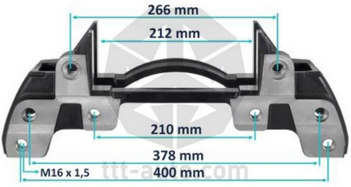 TTTAUTO 20210 Держатель скобы диск. тормоза! 6отв. 22.5' KnorrSK7, BPW, SAF