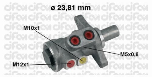 CIFAM 202448 [1146127] цилиндр торм. гл. Ford Fiesta/Fusion 1.4/1.6/1.4TDCi,Mazda 2 1.2/1.4TD ABS 01>