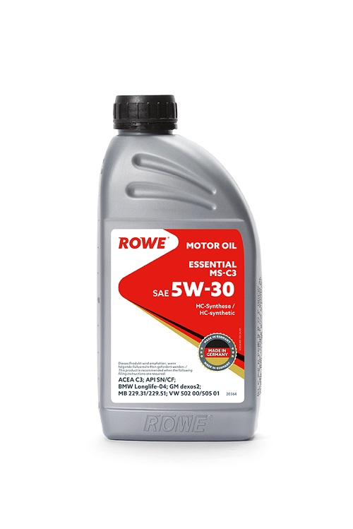 ROWE 20364-177-2A Масло моторное 5W30 1л нс-синтетика ESSENTIAL MS-C3 SN/CF