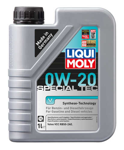 LIQUIMOLY 20631 LiquiMoly 0W20 Special Tec V (1L) масло мотор.! синт. ACEA C5, Volvo VCC RBS0-2AE;Моторное масло HC-синтетическое LIQUI MOLY Special Tec V 0W-20 (1л.)