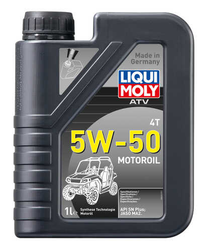 LIQUIMOLY 20737 LiquiMoly 5W50 ATV 4T Motoroil (1L) масло моторное! нс-синт., для квадроциклов API SN, JASO MA-2