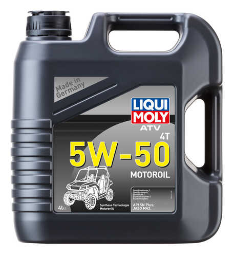 LIQUIMOLY 20738 LiquiMoly 5W50 ATV 4T Motoroil (4L) масло моторное! нс-синт., для квадроциклов API SN, JASO MA-2