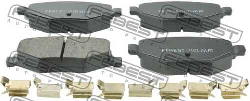 FEBEST 2101-AUR колодки торм. дисковые задние! с антискрип. пластинами Ford Explorer 09-13