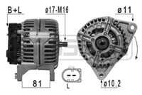 FISCHERAUTOMOTIVE1 210940 Генератор IVECO DAILY III/IV/V, FIAT DUCATO 140A