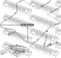 FEBEST 2110-0FOCIII Трос ручного тормоза