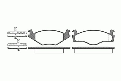 ROADHOUSE 2171.10 Колодки тормозные VW GOLF 3/JETTA 2/PSSAT -99 перед.;Колодки тормозные дисковые