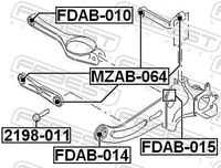 FEBEST 2198011 болт рулевой тяги! Ford Focus 05>/C-Max 07>