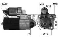ERA 220462 Стартер! 12V 1.0KW 9T Renault Laguna/Espace 2.0 16V/T 01>