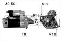 ERA 220675 Стартер! 12V 1.1KW 9,11T восстановленный Toyota Corolla 1.4-1.8 00>