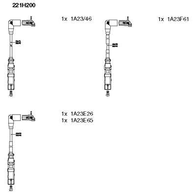 BREMI 221H200 к-кт проводов! Audi A4 1.6i 00-04