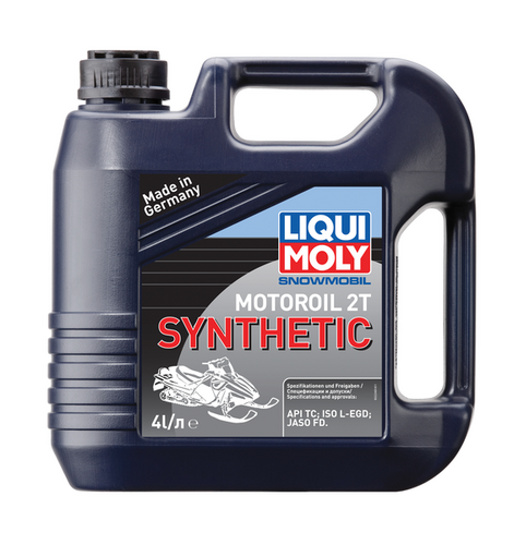 LIQUIMOLY 2246 LiquiMoly Snowmobil Motoroil 2T Synthetic TC (4L) cинт. масло моторн.! для снегох. API TC,ISO L-EGD;Масло моторное LIQUI MOLY Snowmobil Motoroil 2T Synthetic L-EGD синтетика 4 л