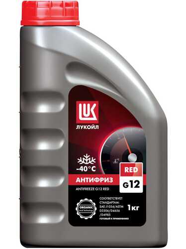 LUKOIL 227392 G12 (1L) антифриз! G12 красный 1л