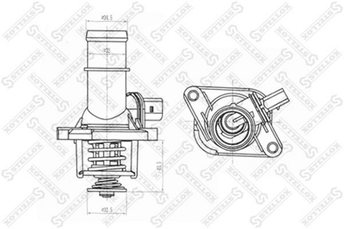 STELLOX 23-40037-SX Термостат, охлаждающая жидкость