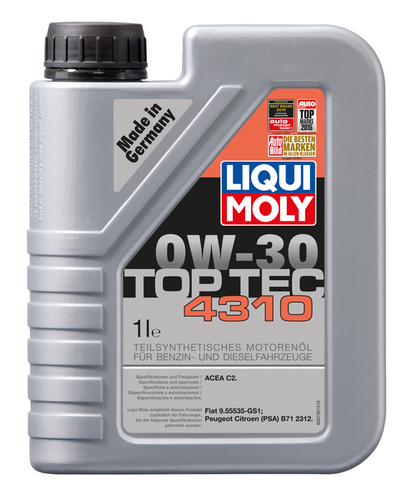 LIQUIMOLY 2361 П/с. мот. масло TOP TEC 4310 0W-30 C2 (1Л)