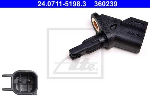 ATE 24.0711-5198.3 Датчик ABS перед.! Volvo C30/S40/V50, Ford Focus/Mondeo 1.4-2.5i/TDCi 03>