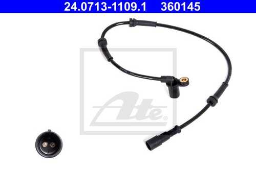 ATE 24.0713-1109.1 Датчик ABS передний! Renault Megane/Scenic 1.4-2.0i/D/DTi 96-03