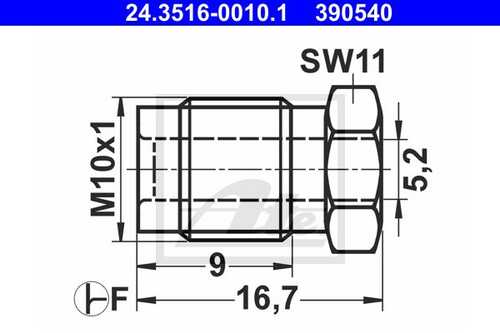 ATE 24.3516-0010.1 Накидный болт