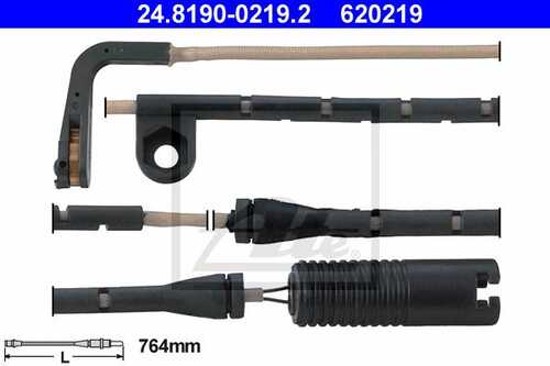 ATE 24.8190-0219.2 1888001=QBWS0163 [34351163065] датчик износа колодок перед. BMW E39 all 96> L=805