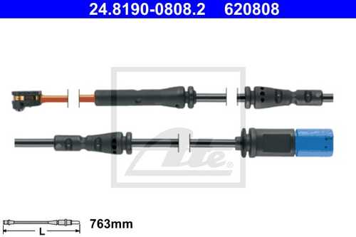 ATE 24.8190-0808.2 Сигнализатор, износ тормозных колодок