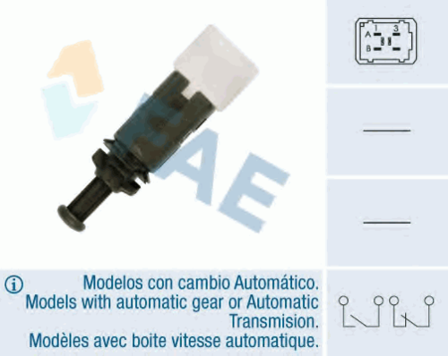 FAE 24895 Выключатель фонаря сигнала торможения