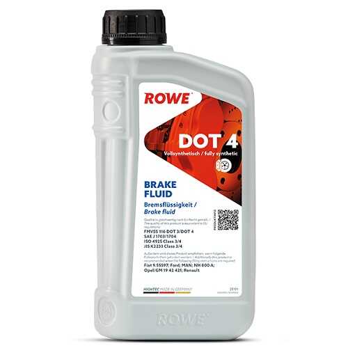 ROWE 25101001099 Тормозная жидкость HIGHTEC Brake Fluid DOT 4 (1л)