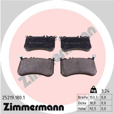 ZIMMERMANN 252191801 Колодка томозная