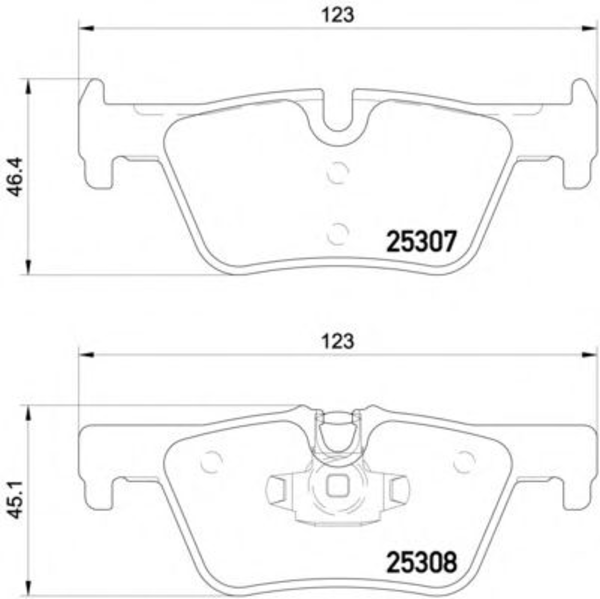 TEXTAR 2530701 Колодки дисковые задние! BMW 1 F20 1.6/1.8/2.0D 11>