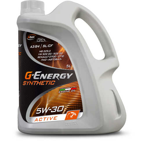 GENERGY 253142406 G-ENERGY, G-ENERGY SYNTHETIC ACTIVE 5W-30 5 л масло моторное