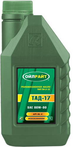 OILRIGHT 2547 Масло трансмиссионное тад-17 тип тм-5-18 80W-90 (Минеральное, 1л)